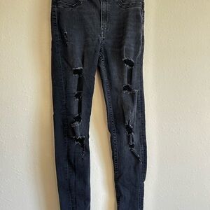 Divided Charcoal Ripped Skinny Jeans